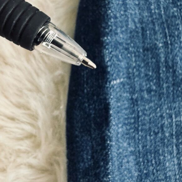 Marks & Spencer Denim Skirt UK 12 US 8 (30x18) Blue Button Front Stretch Womens - Picture 7 of 7